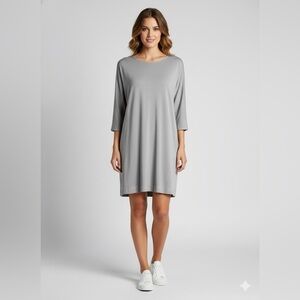 ARITZIA Wilfred Free Grey Tunic / Mini Dress w/ Pockets Dolman Sleeves Sz XS